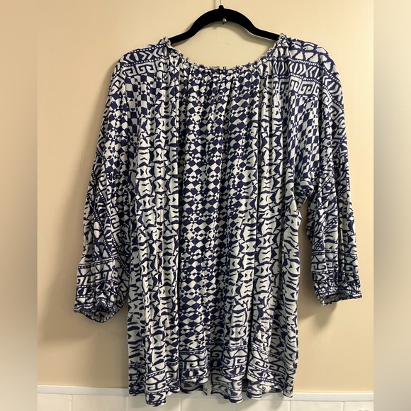 1X Lucky Brand boho peasant top EUC - Picture 6 of 7